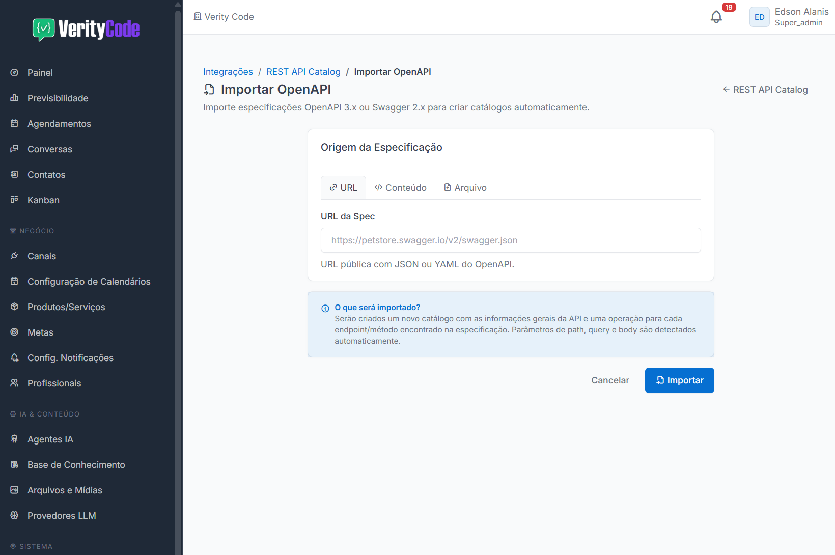 Tela de templates REST - imagem 2